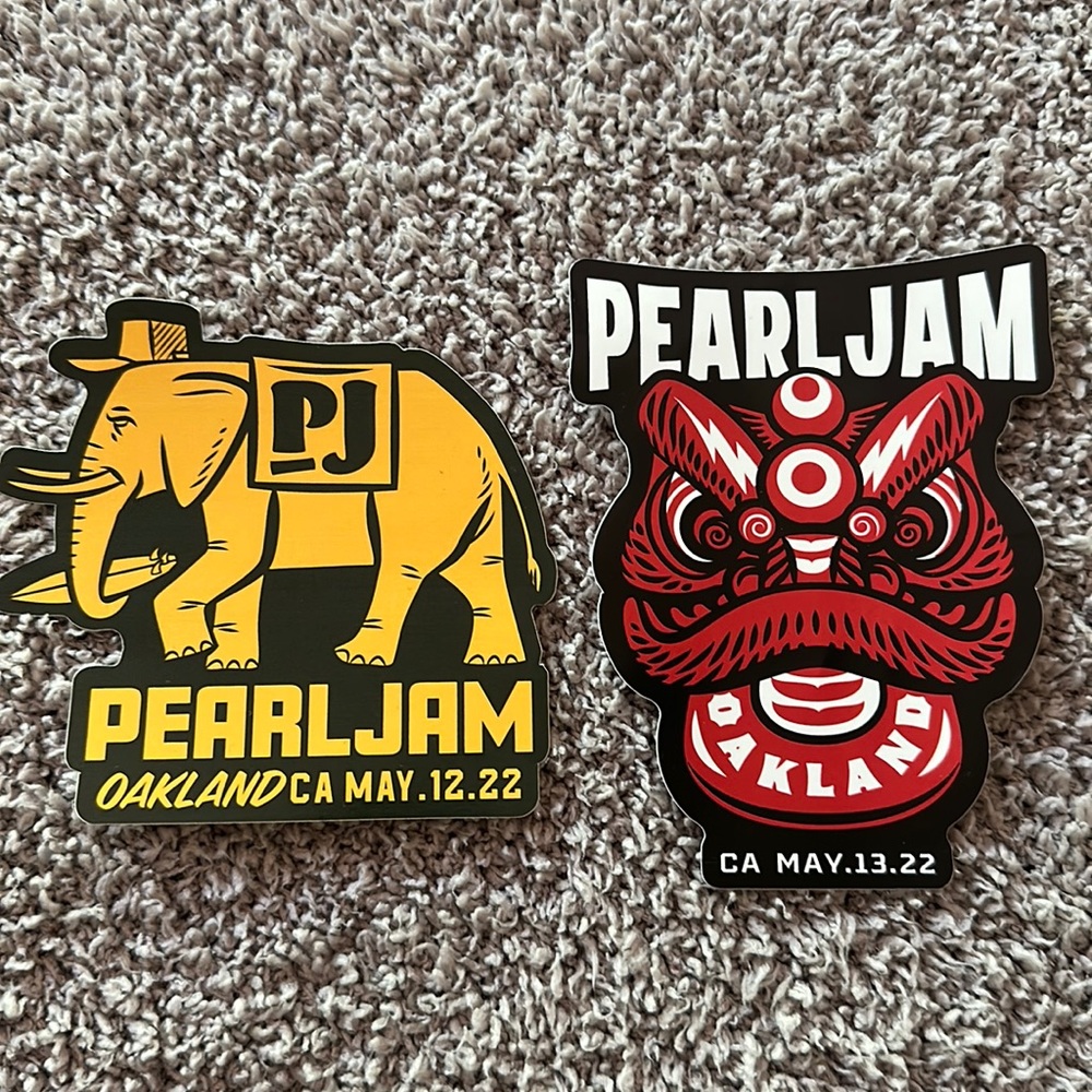 3/$20 Pearl Jam Stickers